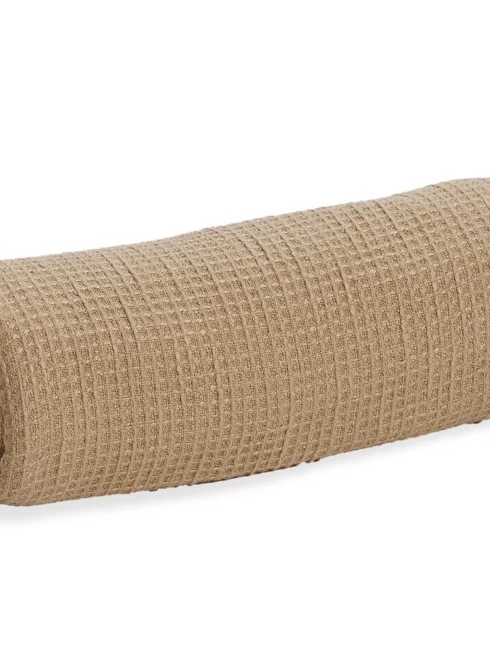 Taupe Waffle Knit Lovesac footsac blanket